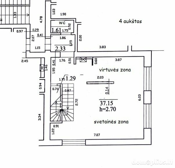 Продается 4 комнатная квартира Vilniuje, Naujamiestyje, Vinco Kudirkos g.