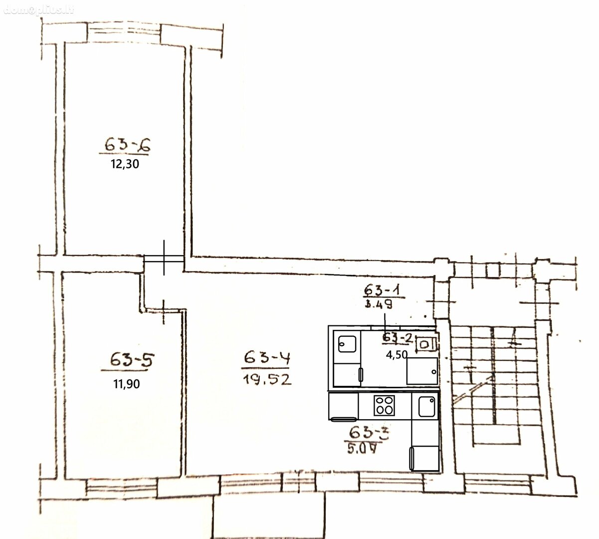 Продается 3 комнатная квартира Klaipėdoje, Sportininkuose, Sportininkų g.
