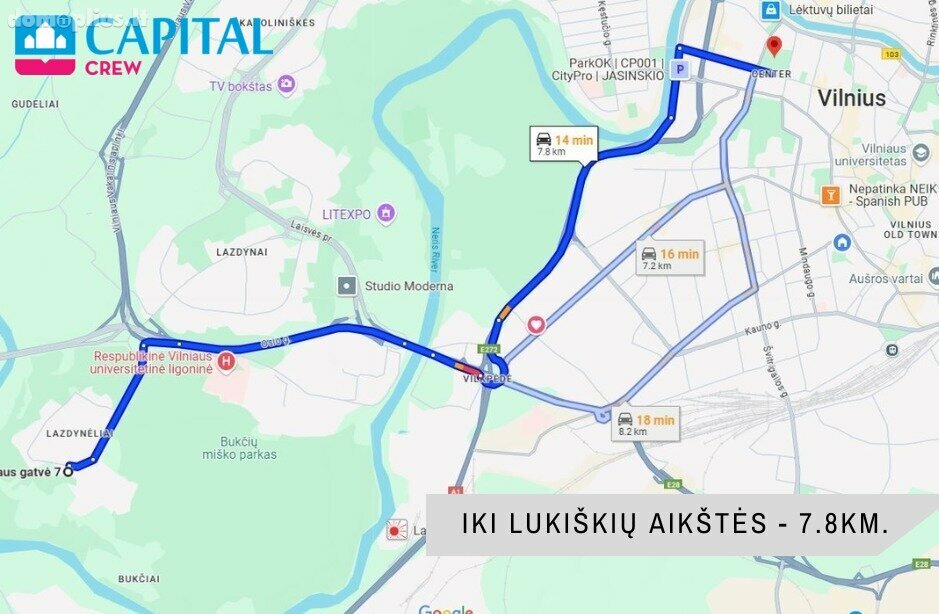 2 kambarių buto nuoma Vilniuje, Lazdynėliuose, Lietaus g.