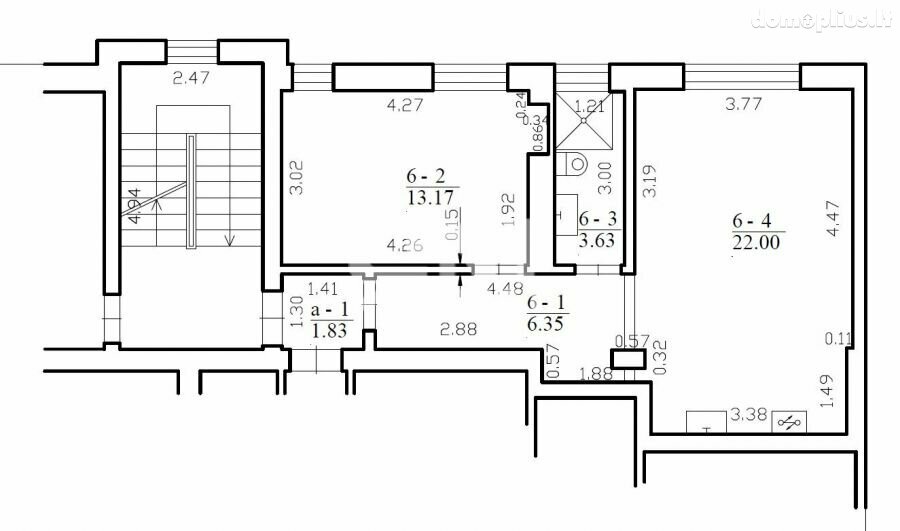 Продается 2 комнатная квартира Klaipėdoje, Senamiestyje, Jono g.