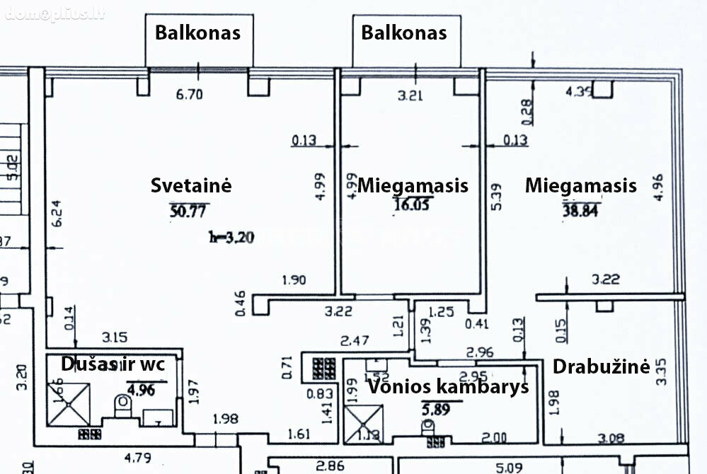 Parduodamas 3 kambarių butas Druskininkų sav., Druskininkuose, T. Kosciuškos g.