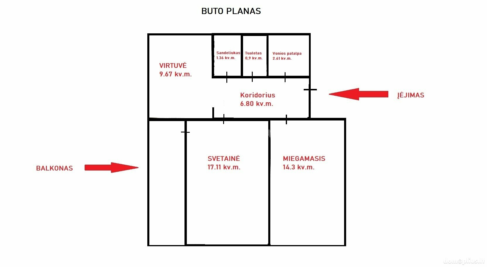 Продается 2 комнатная квартира Panevėžyje, Kniaudiškiuose, Kniaudiškių g.