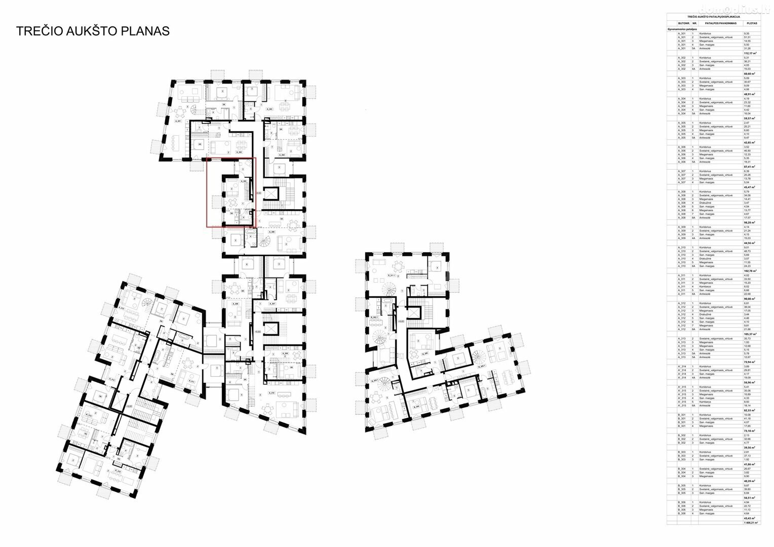 Продается 3 комнатная квартира Vilniuje, Senamiestyje, K. Vanagėlio g.
