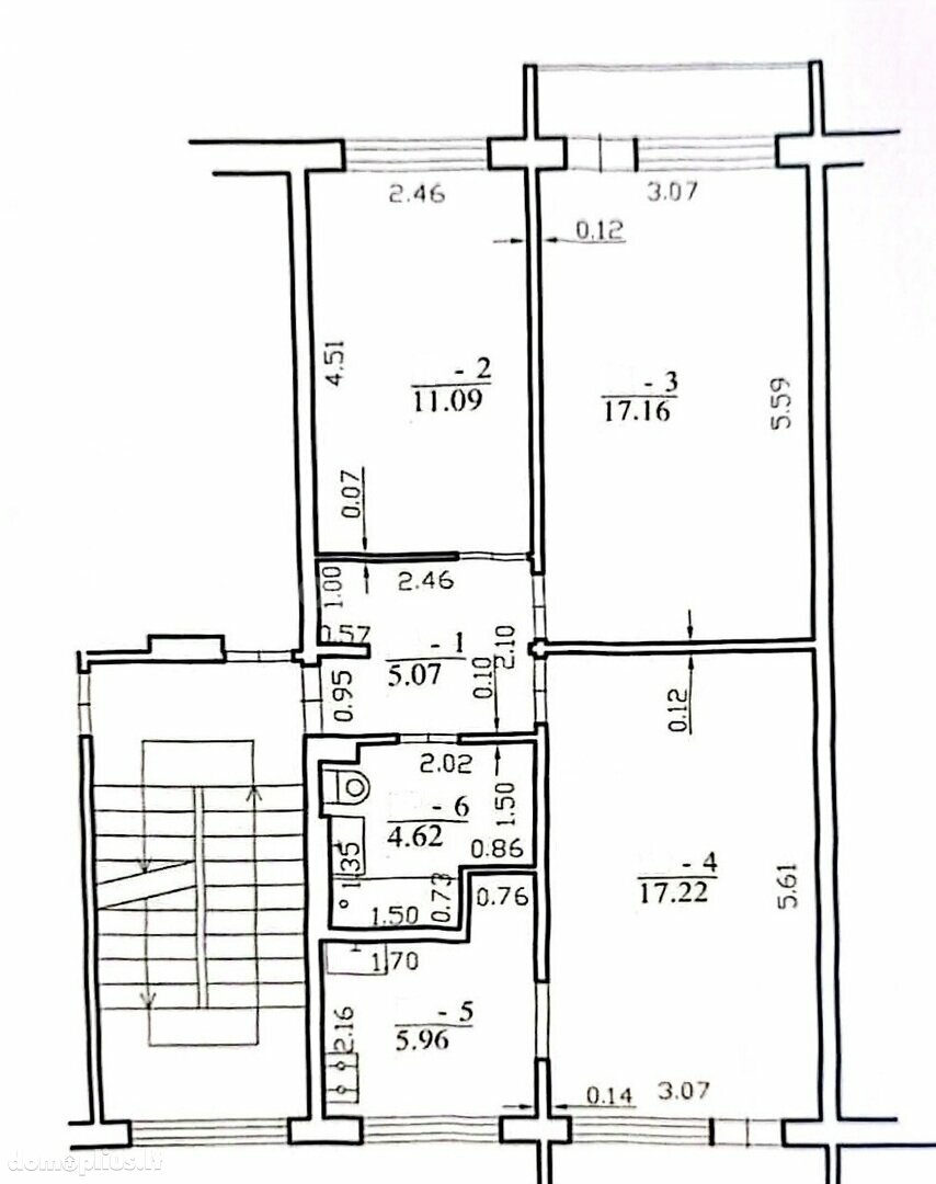 3 rooms apartment for sell Vilniuje, Žirmūnuose