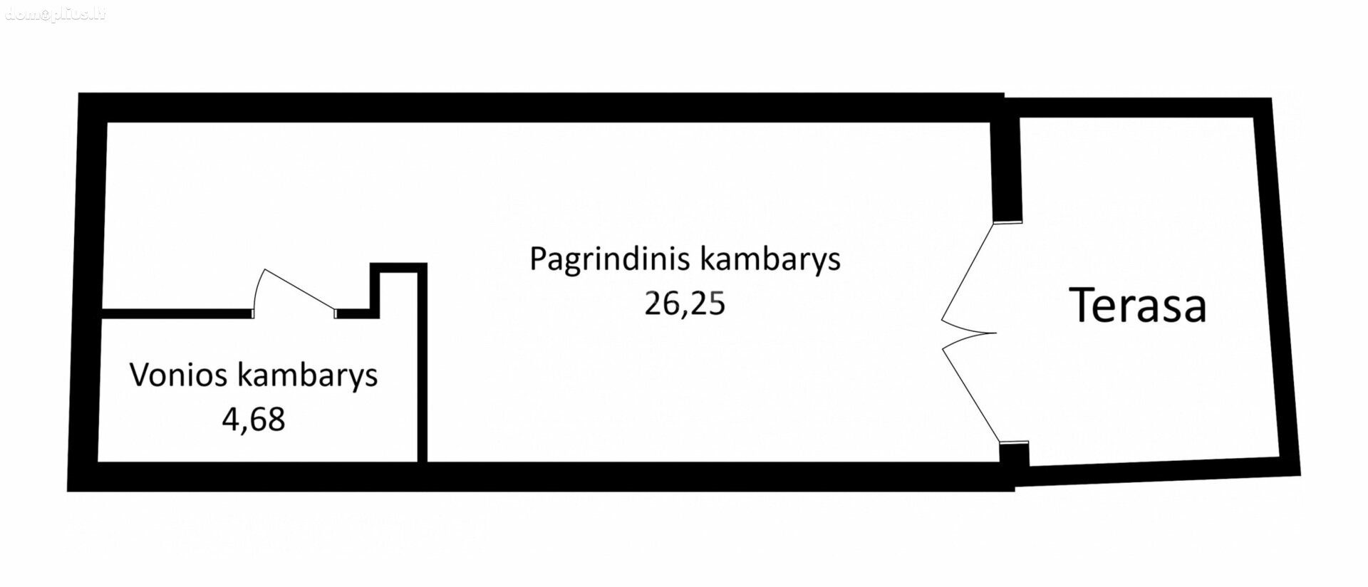 Продается 1 комнатная квартира Vilniuje, Markučiuose