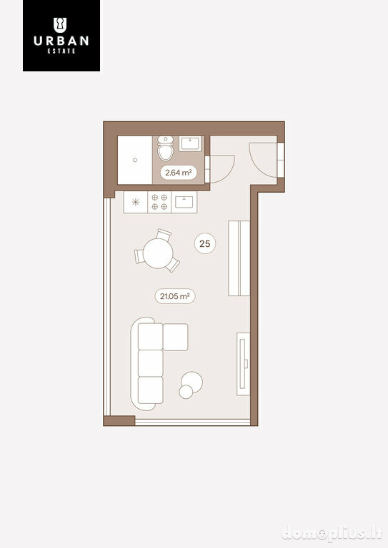 Продается 1 комнатная квартира Vilniuje, Markučiuose, Ramunių g.