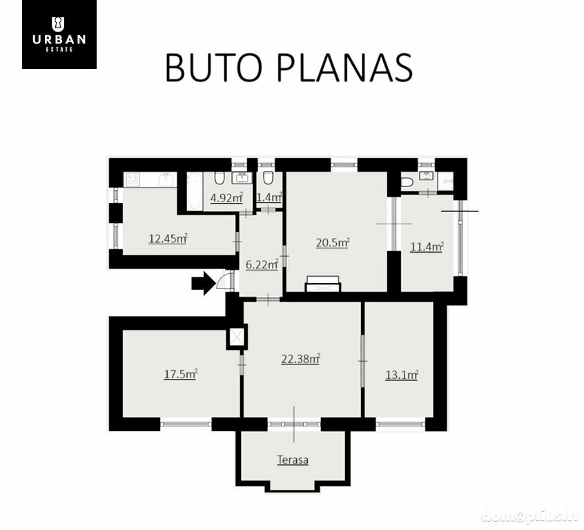 Parduodamas 4 kambarių butas Vilniuje, Žvėryne, Pušų g.
