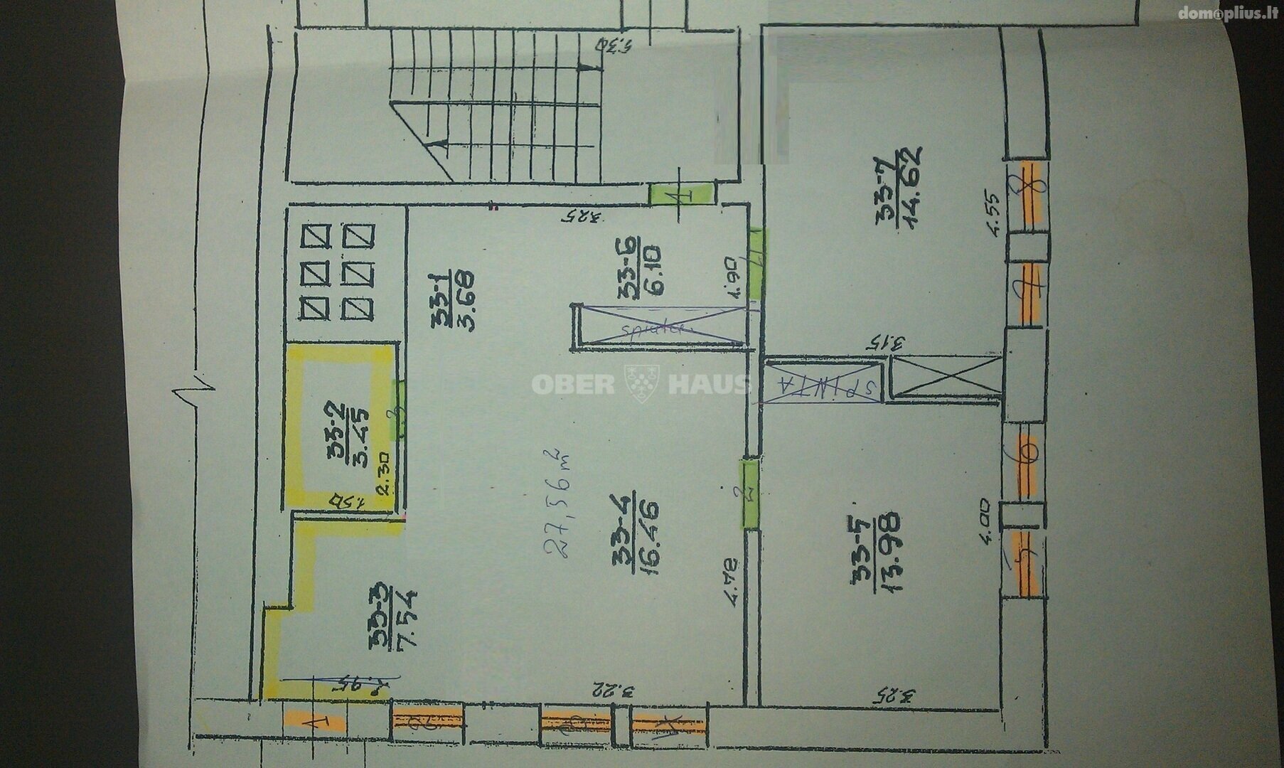 Сдаю 3 комнатную квартиру Kaune, Centre, Griunvaldo g.