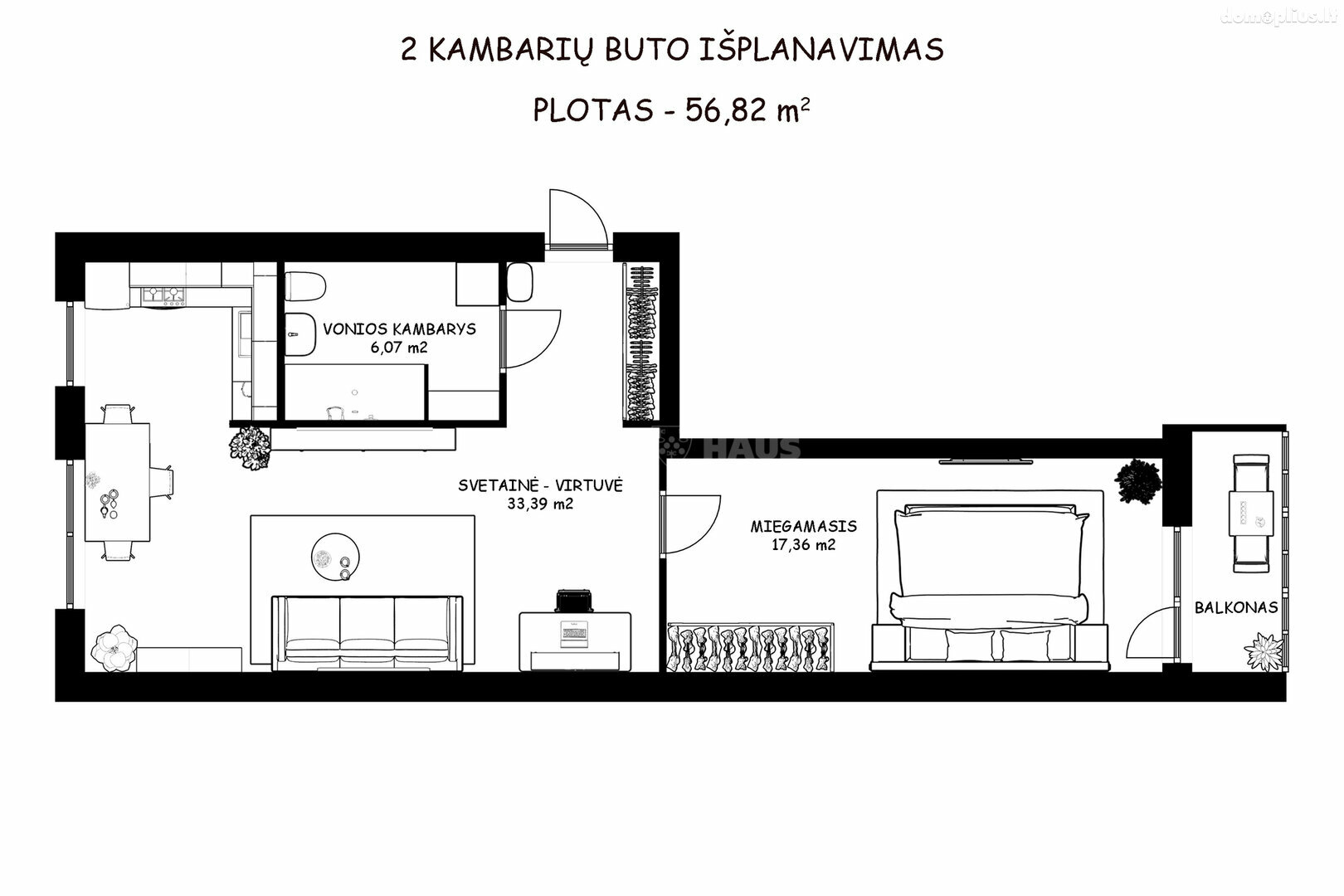Продается 2 комнатная квартира Vilniuje, Pašilaičiuose, Eitminų g.