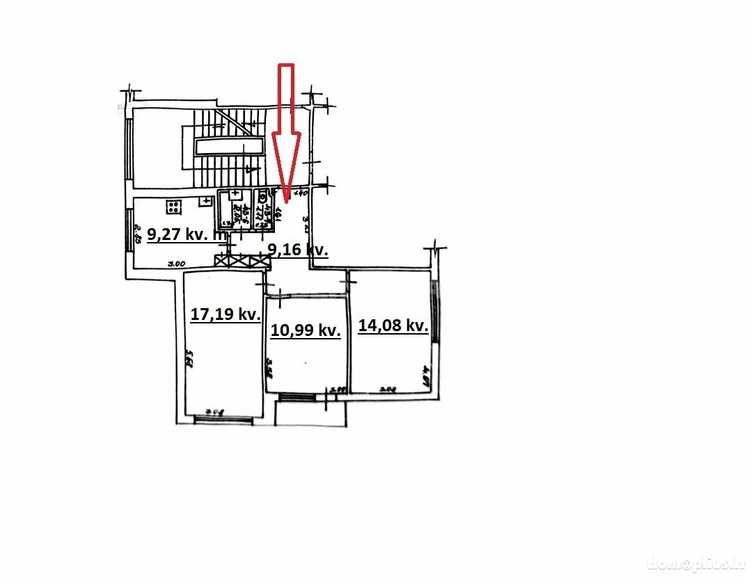 Продается 3 комнатная квартира Panevėžyje, Centre