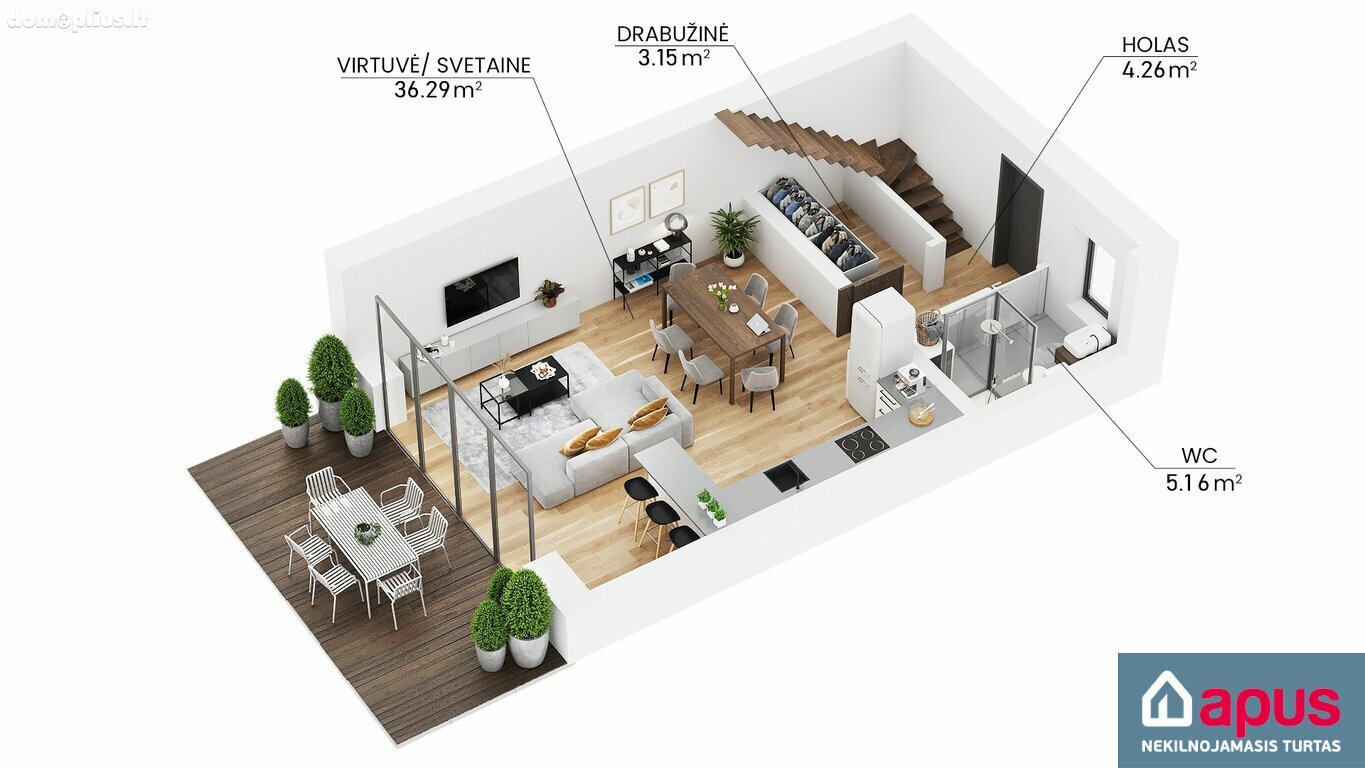 Продается 4 комнатная квартира Vilniuje, Kalnėnuose, Azerų g.