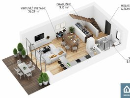 Продается 4 комнатная квартира Vilniuje, Kalnėnuose, Azerų g.