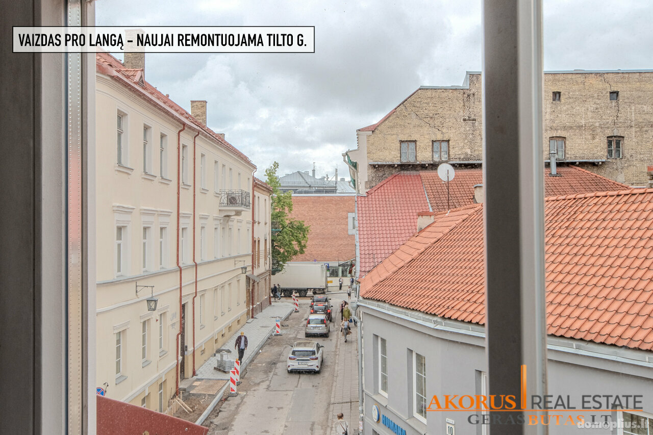 Parduodamas 3 kambarių butas Vilniuje, Senamiestyje, Tilto g.