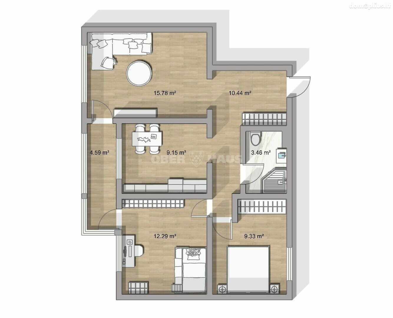 Продается 3 комнатная квартира Vilniuje, Justiniškėse, Taikos g.