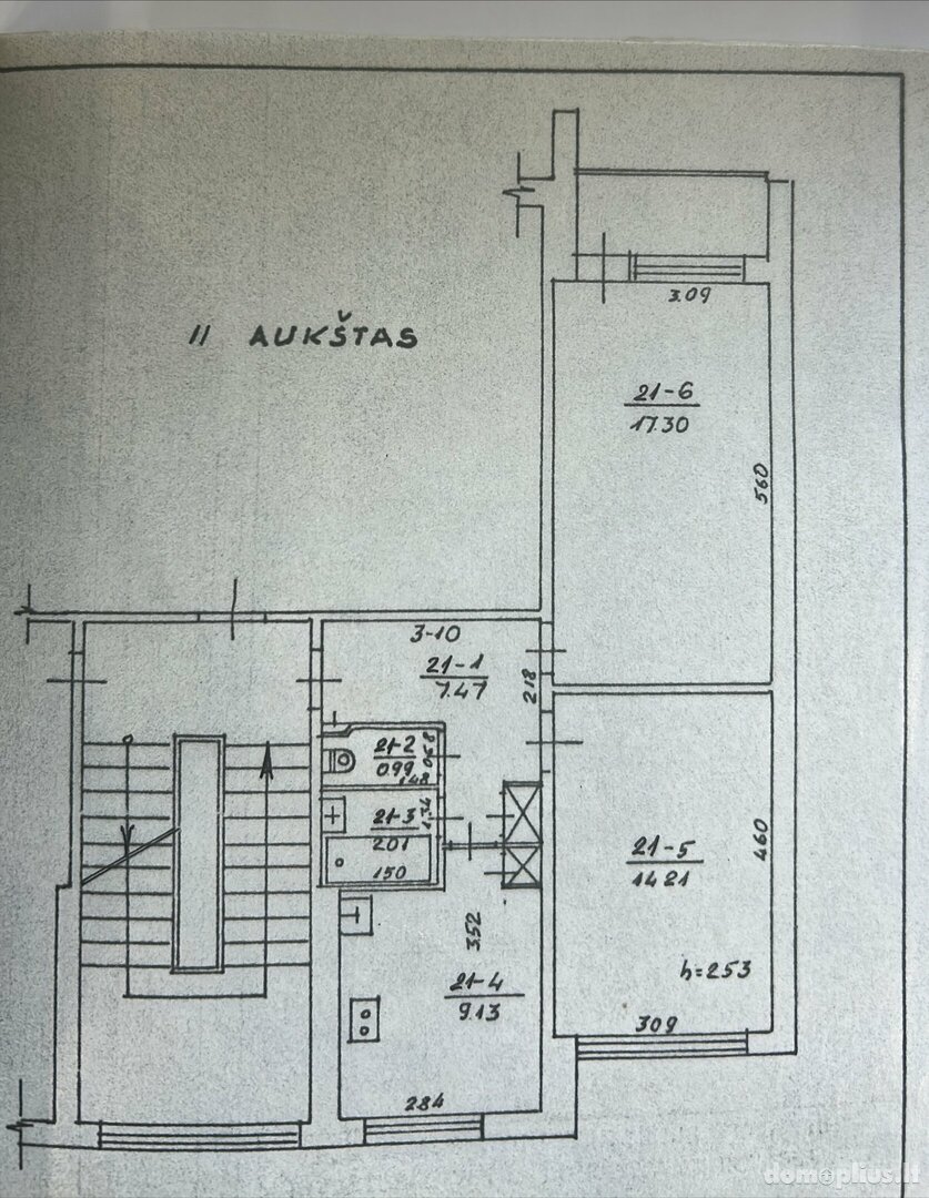 2 rooms apartment for sell Šiauliuose, Dainiuose, Dainų g.