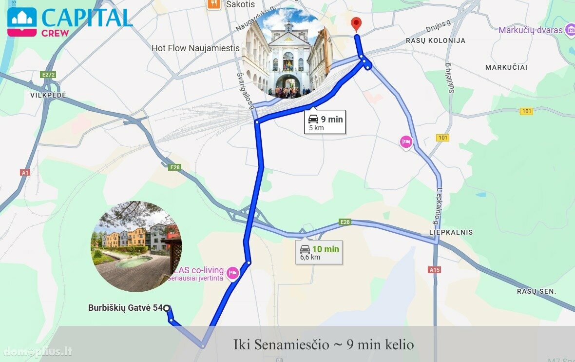 Продается 1 комнатная квартира Vilnius, Vilniuje, Burbiškių g.