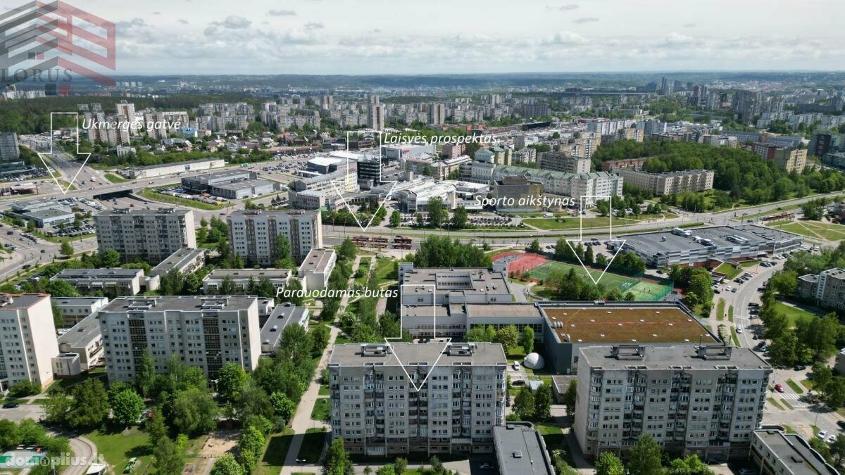 Parduodamas 2 kambarių butas Vilniuje, Pašilaičiuose, Žemynos g.