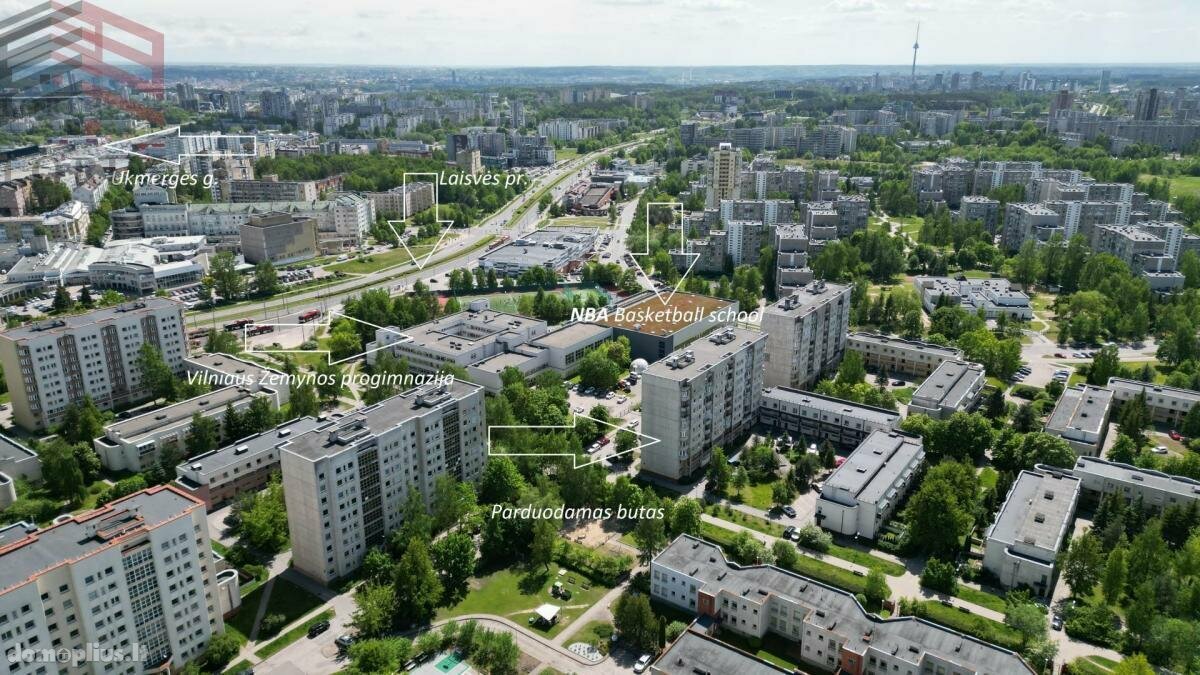 Parduodamas 2 kambarių butas Vilniuje, Pašilaičiuose, Žemynos g.