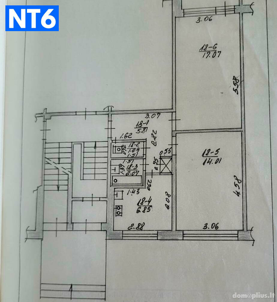 Parduodamas 2 kambarių butas Klaipėdoje, Miško, Kretingos g.