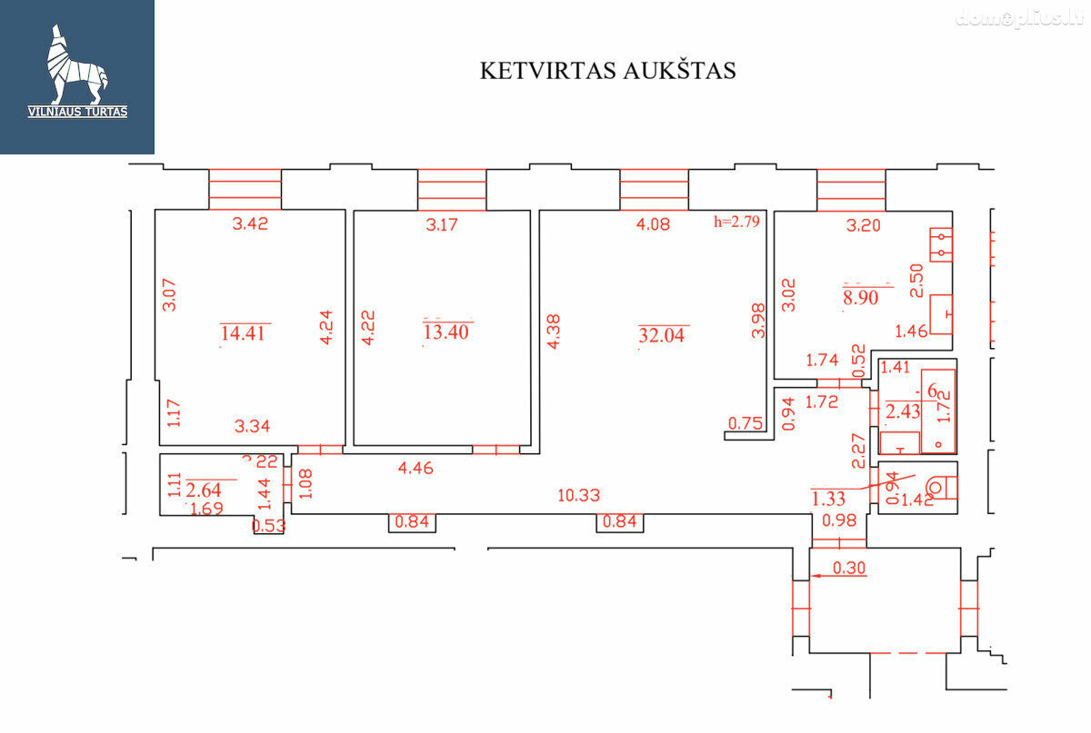 Parduodamas 3 kambarių butas Vilniuje, Senamiestyje, Subačiaus g.
