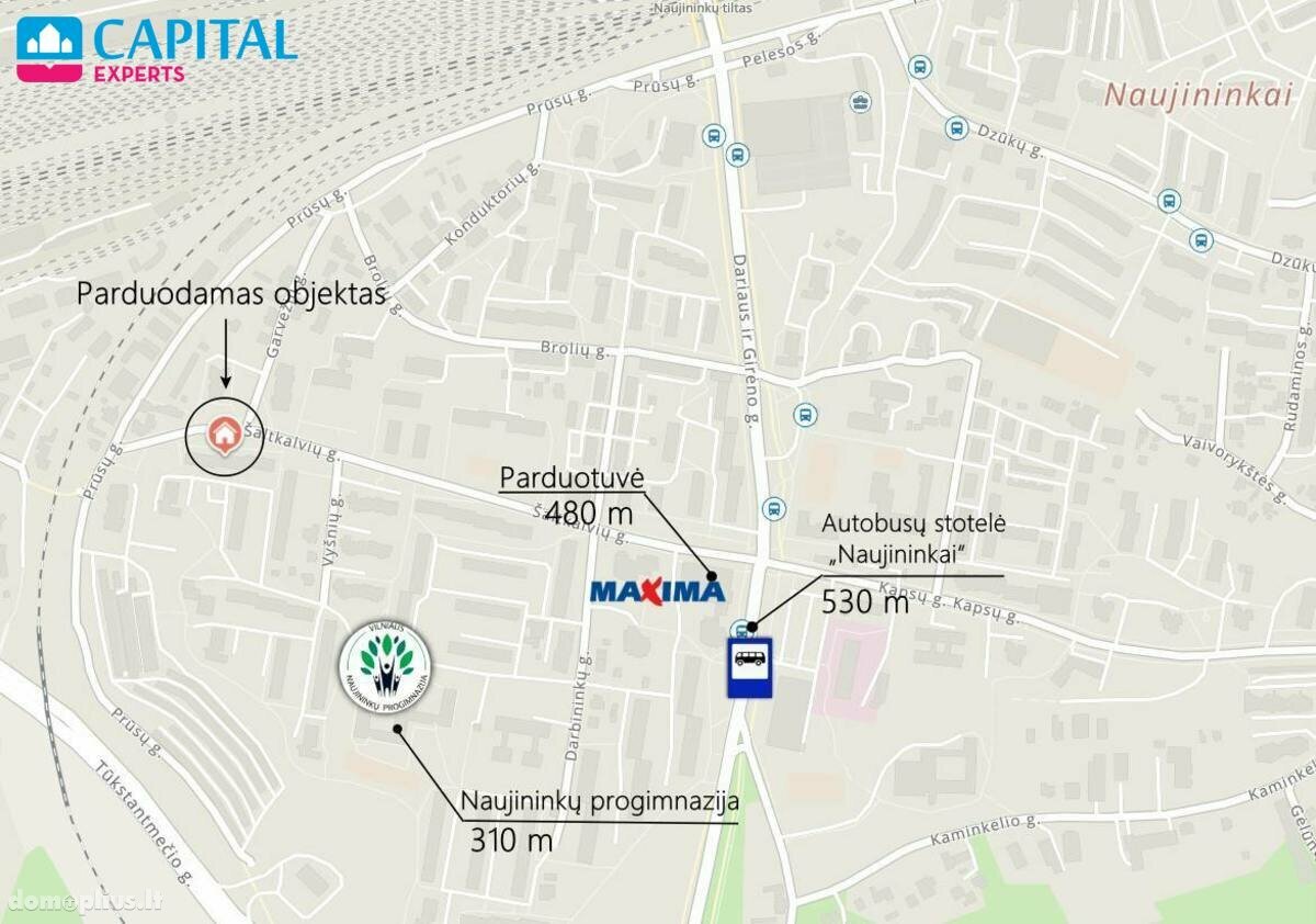 Продается 2 комнатная квартира Vilniuje, Naujininkuose, Šaltkalvių g.