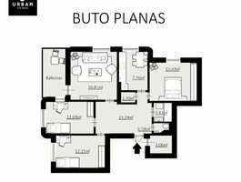 Parduodamas 4 kambarių butas Vilniuje, Šnipiškėse, Žalgirio g.