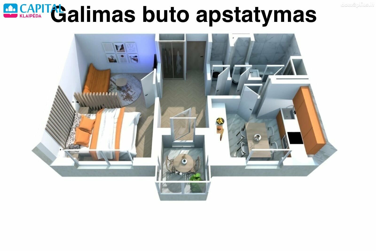Продается 1 комнатная квартира Klaipėdoje, Mokyklos, Mogiliovo g.