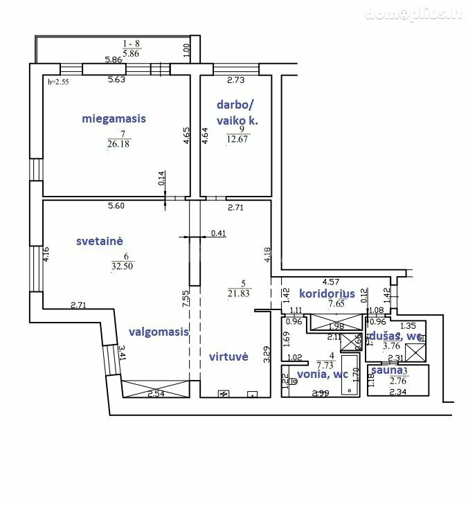 Продается 3 комнатная квартира Vilniuje, Pašilaičiuose, Laisvės pr.