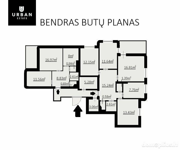 Parduodamas 5 kambarių butas Vilniuje, Šnipiškėse, Kalvarijų g.