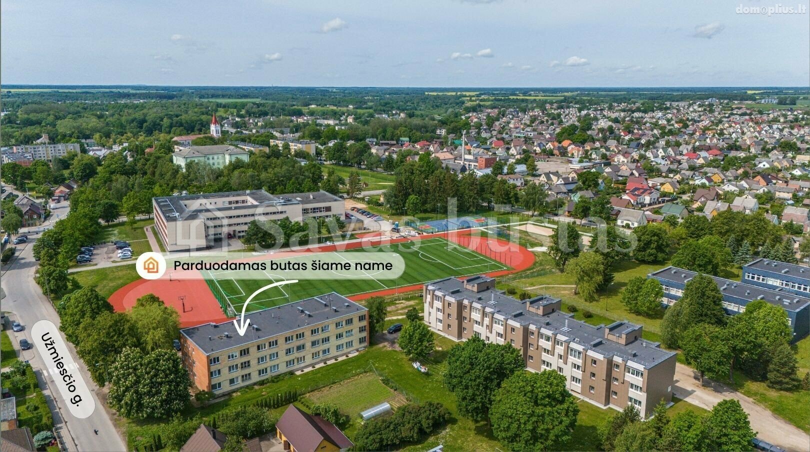 Parduodamas 2 kambarių butas Šiaulių rajono sav., Kuršėnuose, Užmiesčio g.