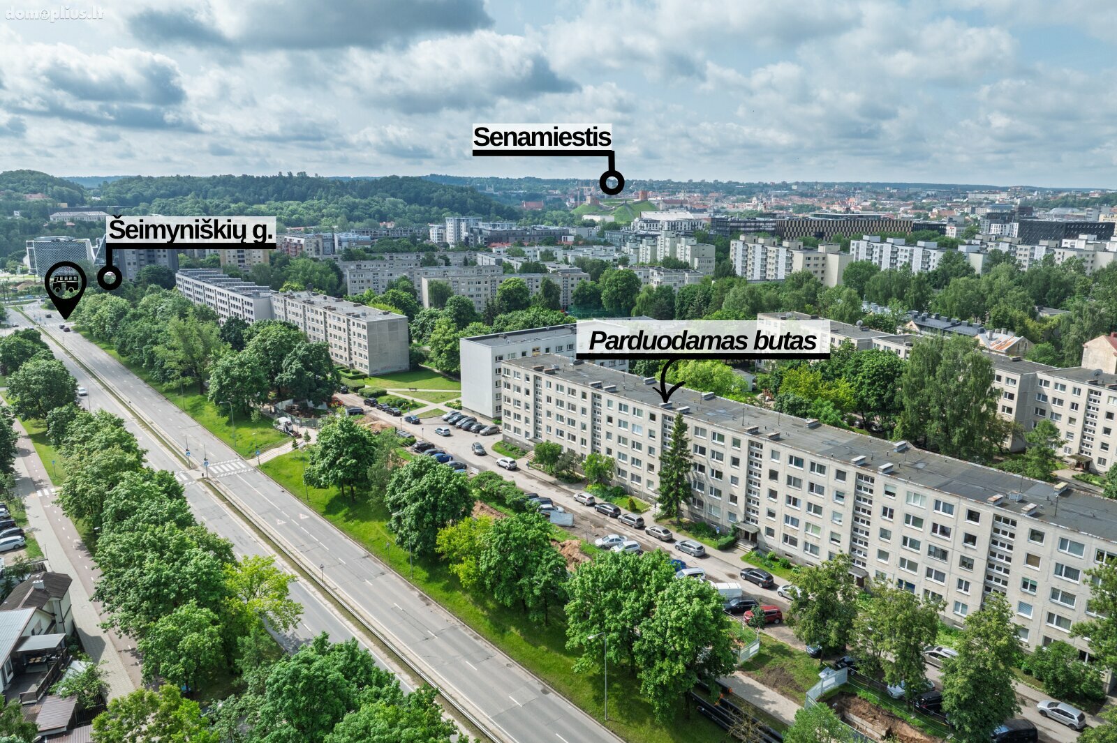 Продается 2 комнатная квартира Vilniuje, Žirmūnuose, Tuskulėnų g.