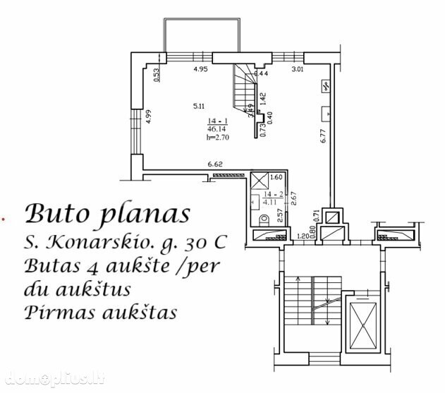 Продается 3 комнатная квартира Vilniuje, Naujamiestyje, S. Konarskio g.