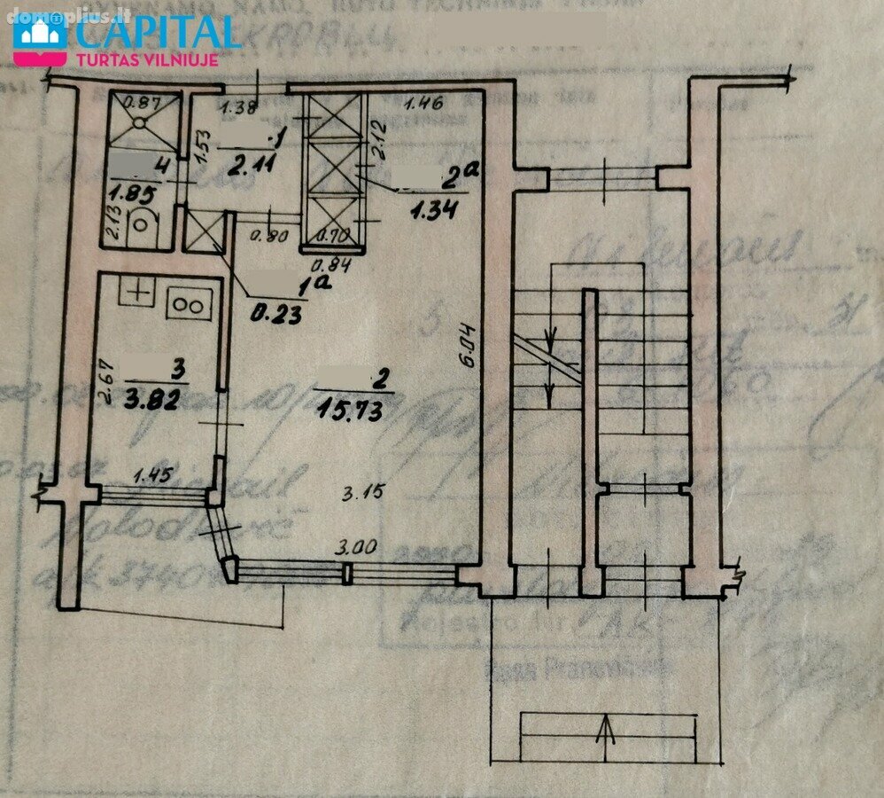 1 room apartment for sell Vilniuje, Naujamiestyje, Skroblų g.