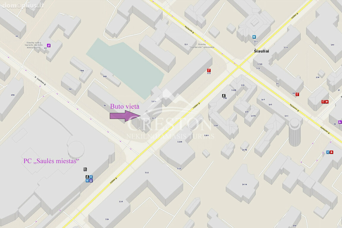 Сдаю 1 комнатную квартиру Šiauliuose, Centre, Tilžės g.