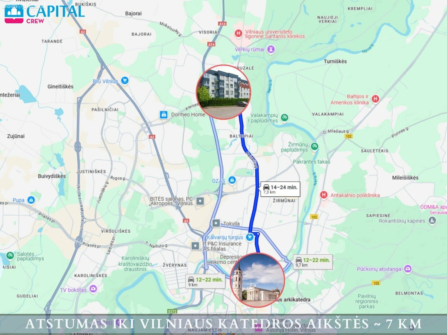 3 rooms apartment for sell Vilniuje, Baltupiuose