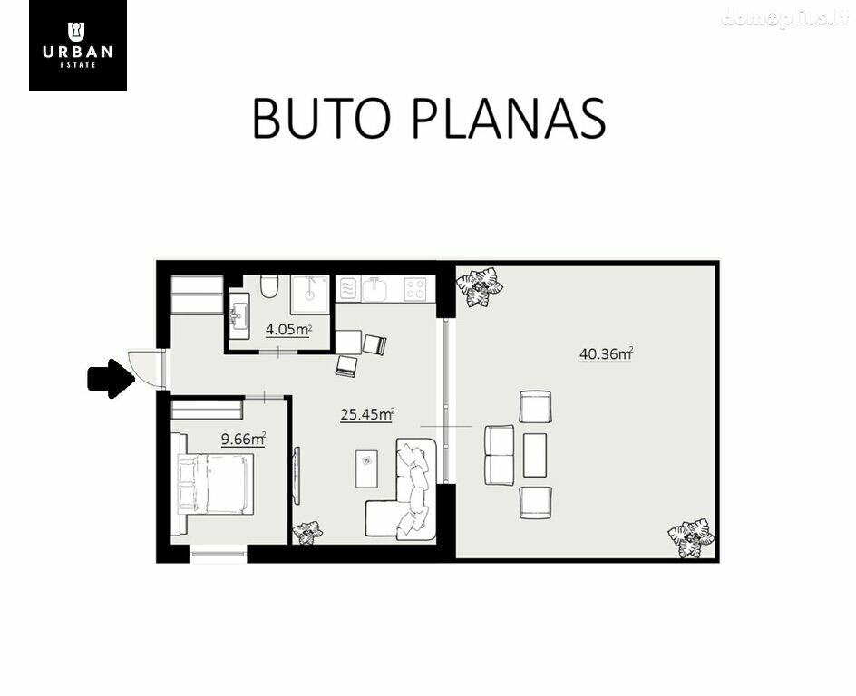 2 rooms apartment for sell Vilniuje, Žvėryne, Siesikų g.