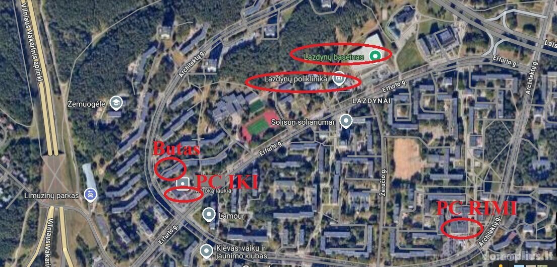 Продается 1 комнатная квартира Vilniuje, Lazdynuose, Architektų g.