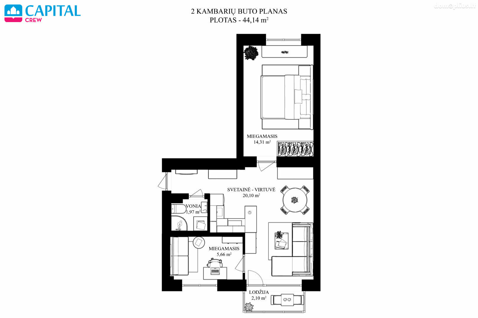 Продается 3 комнатная квартира Vilniuje, Naujamiestyje, Savanorių pr.