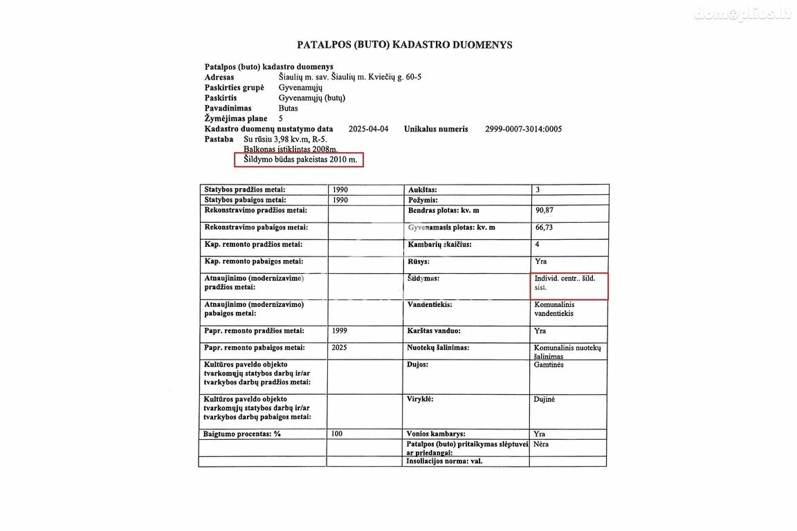 Продается 4 комнатная квартира Šiauliuose, Gytaruose, Kviečių g.