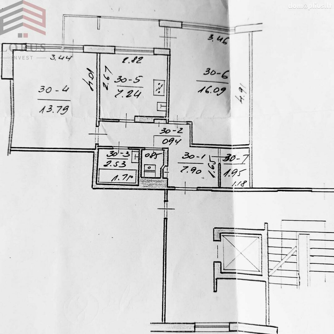 Продается 2 комнатная квартира Vilniuje, Justiniškėse, Justiniškių g.