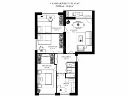 4 rooms apartment for sell Vilniuje, Naujamiestyje