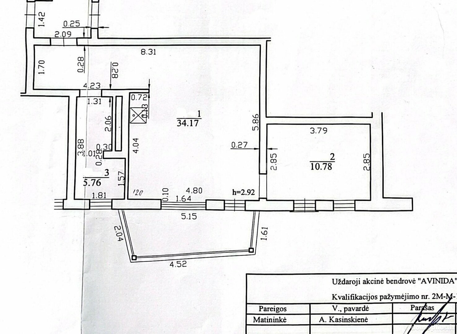Parduodamas 2 kambarių butas Vilniuje, Antakalnyje