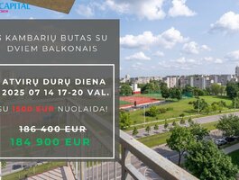 3 комнатная квартира Vilniuje, Justiniškėse, Justiniškių g.