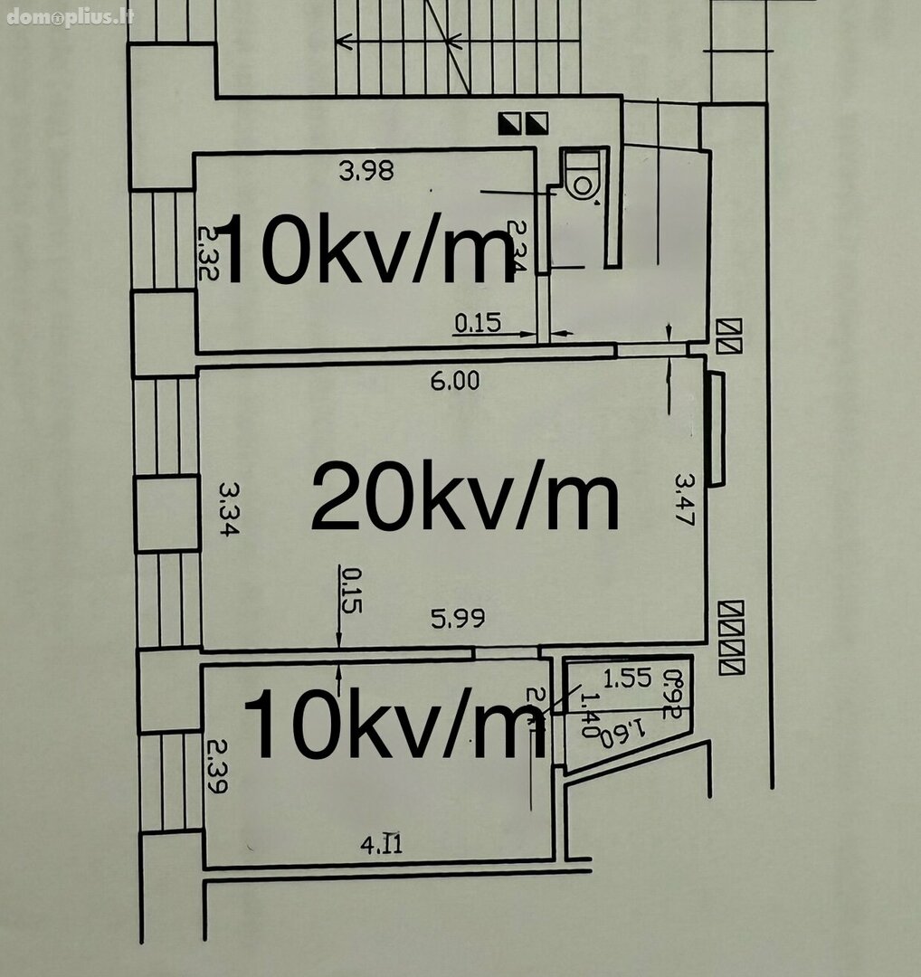 Parduodamas 2 kambarių butas Vilniuje, Naujamiestyje, Mindaugo g.