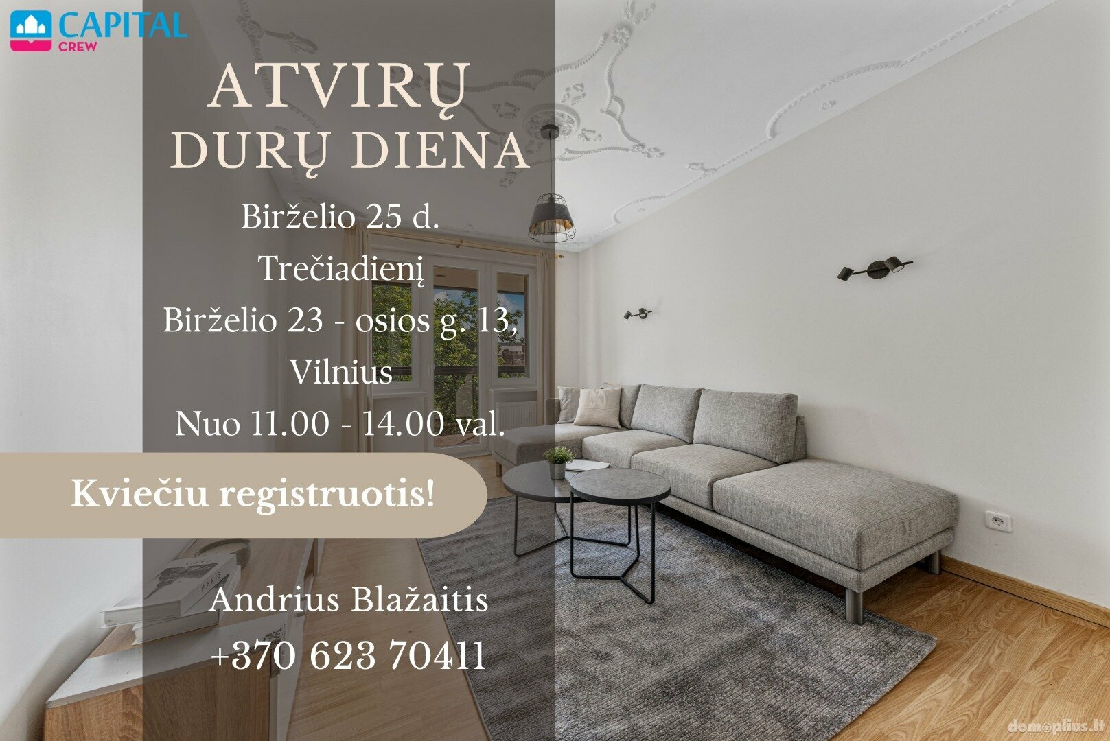 3 rooms apartment for sell Vilniuje, Naujamiestyje, Birželio 23-iosios g.