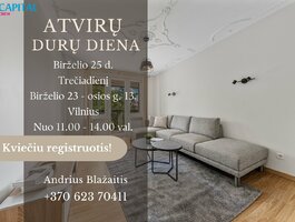 3 rooms apartment for sell Vilniuje, Naujamiestyje, Birželio 23-iosios g.
