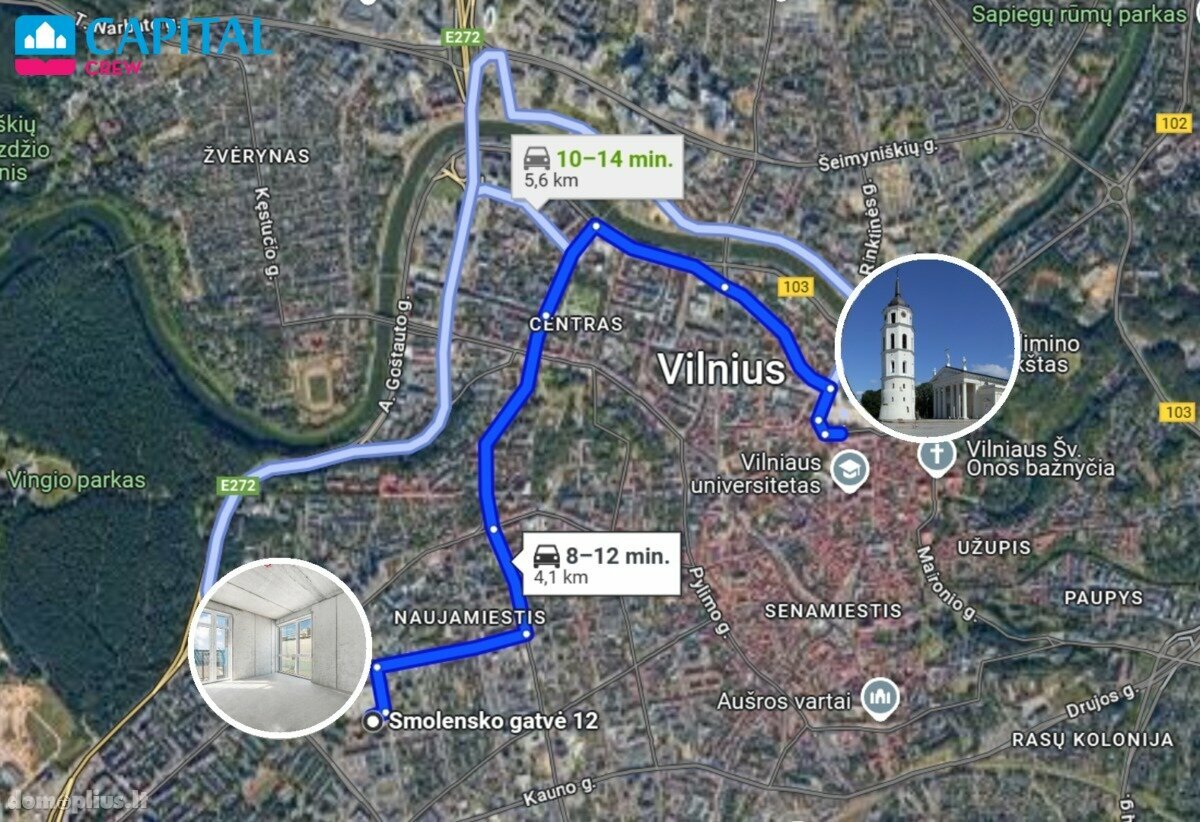 Продается 2 комнатная квартира Vilniuje, Naujamiestyje, Smolensko g.