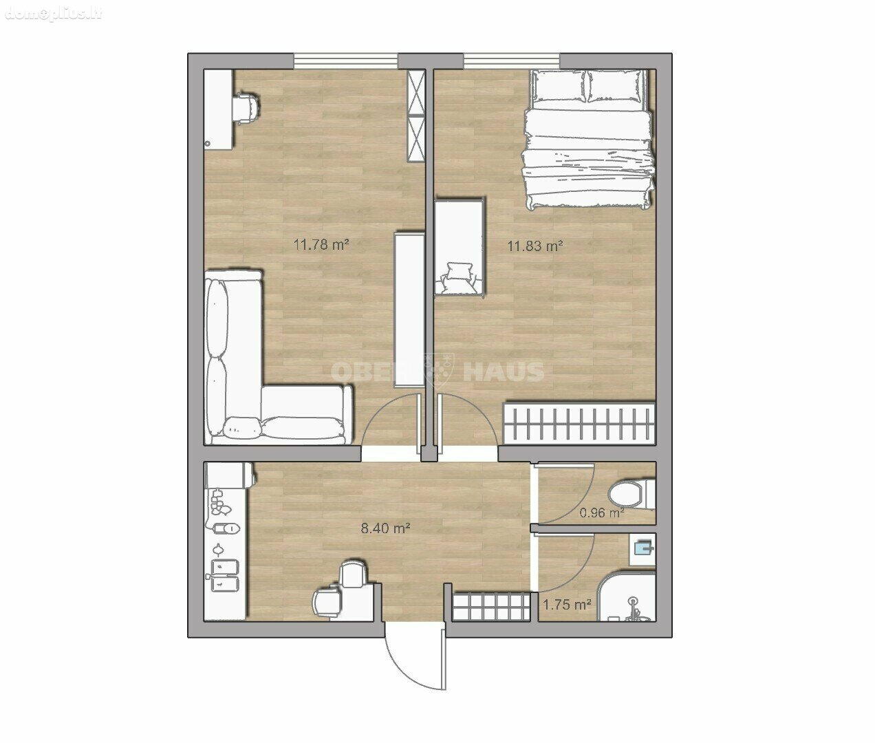 Продается 2 комнатная квартира Vilniuje, Vilkpėdėje