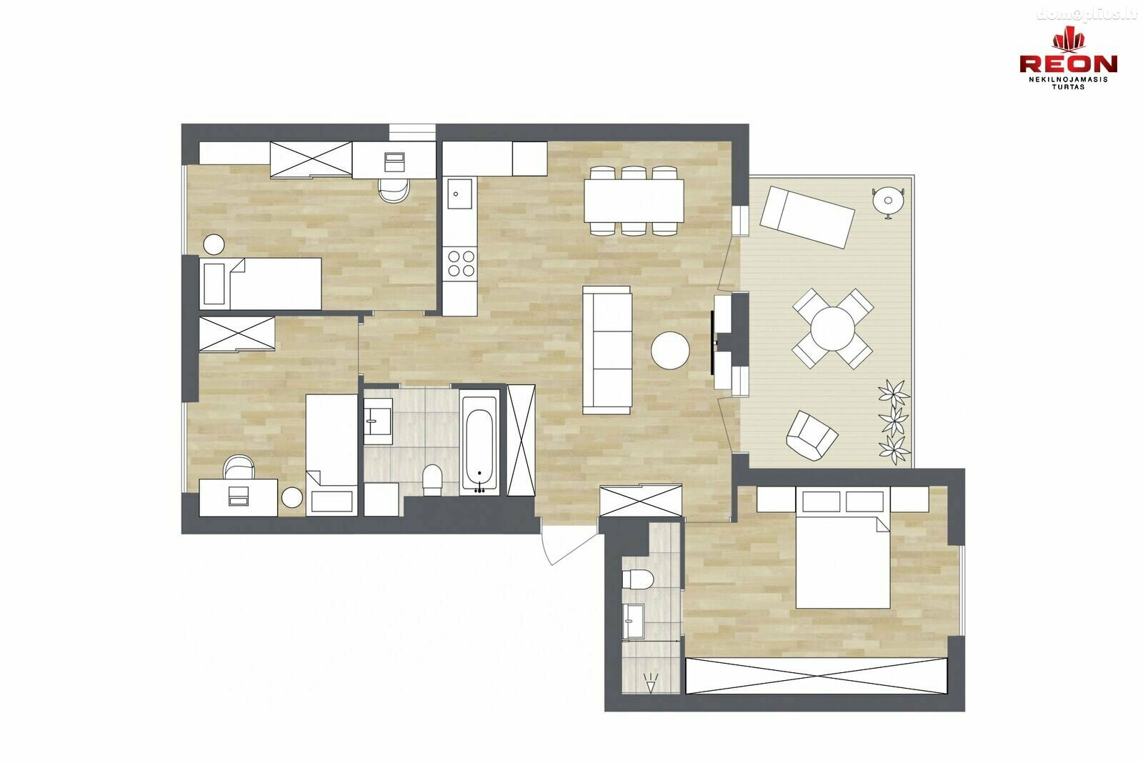 Продается 4 комнатная квартира Vilniuje, Žvėryne, Paribio g.