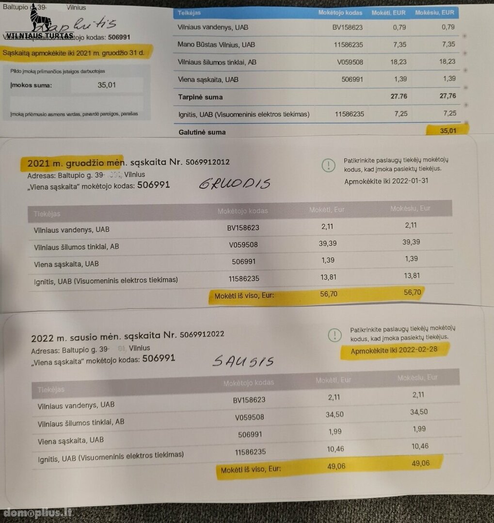 Сдаю 1 комнатную квартиру Vilniuje, Baltupiuose, Baltupio g.